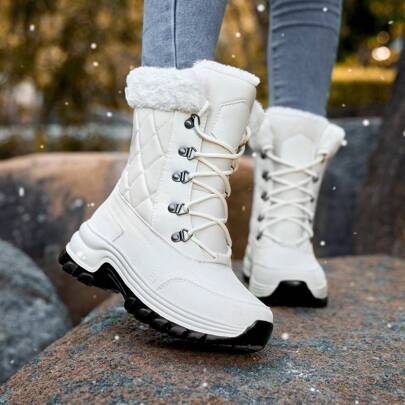 New Women's Winter Thickened & Warm & Antiskid Outdoor Snow Boots With Thermal Lined