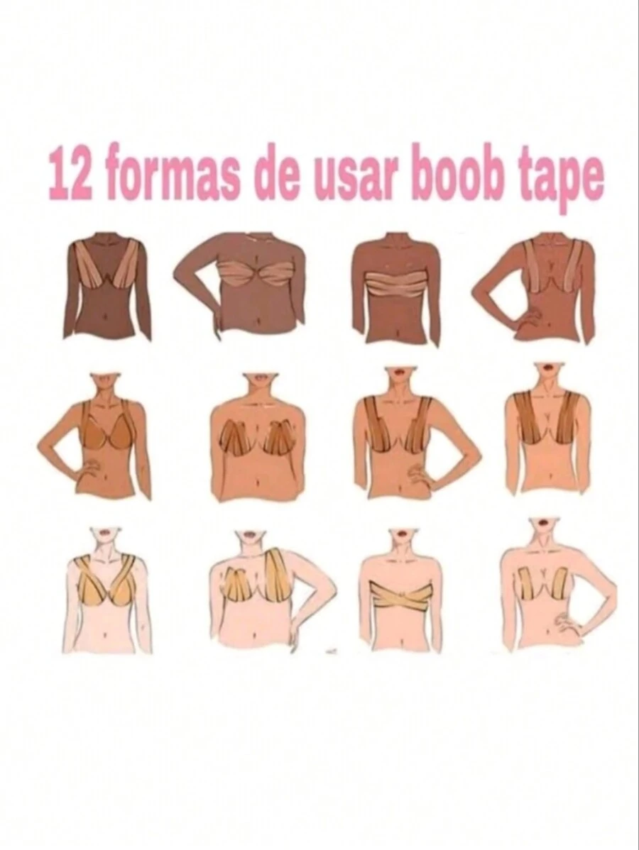 Adhesive Breast Lifting Tape Boob Tape Push Up - Beige - View 1