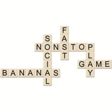 1/2 Set Bananagrams: Award-Winning Word And Language Game, Suitable For Family Fun, Holiday Gift, Party Supplies, New Year Gift, New Year Game