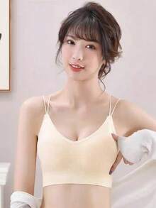 Comfortable Cross Back Top One Size | Blouse With Crossed Strap, Open Back - Black - View 5