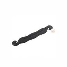 1pc Upgrade Version Of Sponge Double Hook Hair Stick With Pearl Decor Hair Disk Maker Hair Tie Ponytail Holder Hair Elastic Hair Rope - Black - View 6