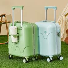 1 件全新迷你大容量行李箱，带坚固手柄，适合学生，旅行包手提箱，适合旅行度假蜜月巡航返校，适合男女学生书包，适合学校配件学校用品 - 綠色 - 查看 1