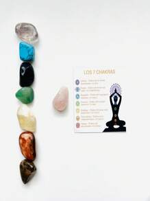 Set de Cuarzos Rolados 7 Chakras: Tu Camino hacia la Armonía de los Chakras - Multicolor - Ver 2