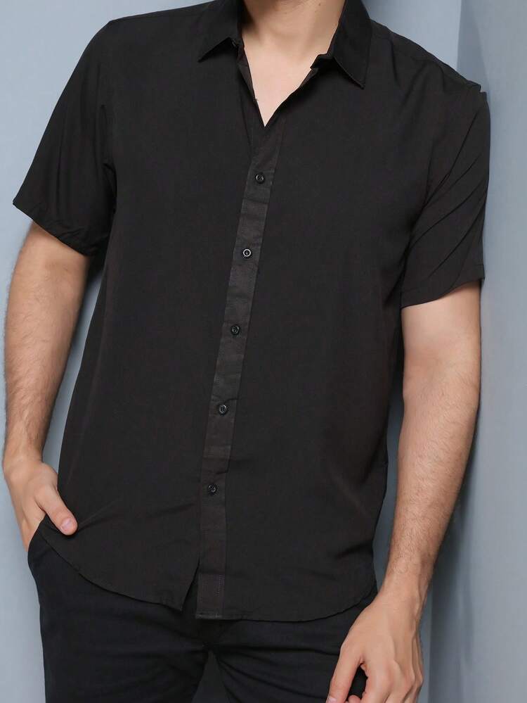 Men Shirts - Black - View 2