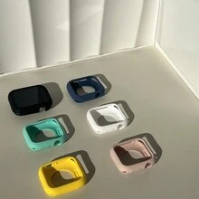 Bộ 6 miếng ốp đồng hồ thông minh chống rơi bằng silicon nhiều màu tương thích với Apple Watch 38/40/41/42/44/45/49, Bộ màu kẹo - Nhiều màu - Xem 4