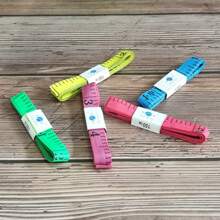 1pc Colorful Soft Tape Measure (1.5m) For Body Measuring, Sewing Tailor Cloth Ruler, Gift Measuring Tape - Multicolor - View 3