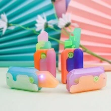 隨機款發光小蘿蔔刀,3d重力蘿蔔刀系列的刀推品牌小胡蘿蔔會發光的減壓玩具 - 彩色 - 查看 4