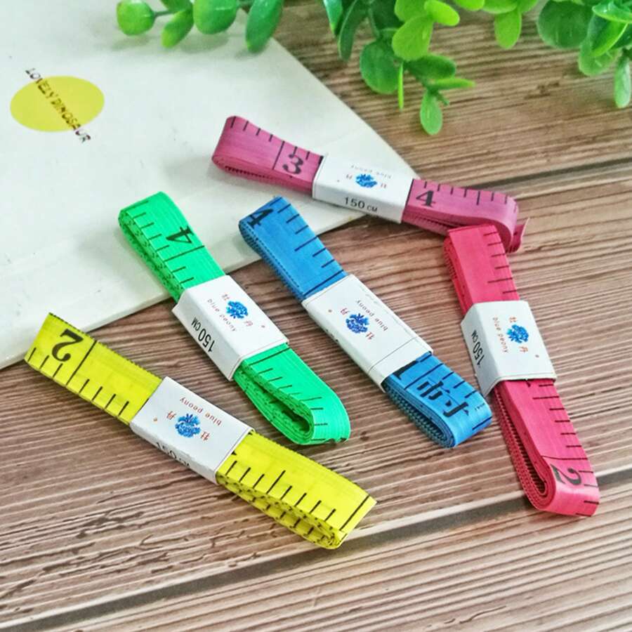 1pc Colorful Soft Tape Measure (1.5m) For Body Measuring, Sewing Tailor Cloth Ruler, Gift Measuring Tape - Multicolor - View 1