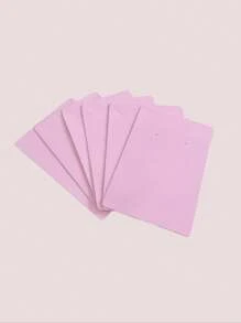 Creative Mariu 100 CARTONES PARA EXHIBIR collares, aretes - Rosa - Ver 2