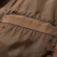 Men's Spring And Autumn Loose Fit American Style Casual All-Match Jacket - Coffee Brown - View 7