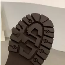 新款女式秋冬時尚中筒靴，舒適平底V剪裁後拉鍊過膝靴 - 黑色 - 查看 5