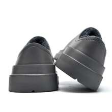 Men's Grey Eva Winter Thermal Lined Waterproof Home Slippers For Warmth