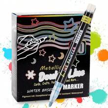 30 Colors Dual-line Acrylic Marker Pen - Multicolor - View 8