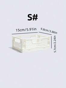 1pc Multi-function Storage Basket - White - View 3