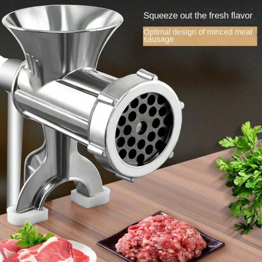 Picadora De Chiles Manual Y Máquina Para Hacer Salsa De Chile, Trituradora De Carne Manual Y Embutidora De Salchichas Para El Hogar, La Fuerza Puede Ser Desmontable, Fácil De Limpiar - pequeño - Ver 1