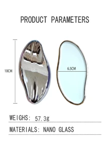 在家裡脫毛器女士手動水晶玻璃打磨脫毛器除毛器工具 - 銀色 - 查看 4