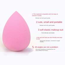 3pcs/Set Hydrophilic Non-Latex Makeup Sponge, Health Makeup Sponge With Water Drop Shape, Includes Pink, Red And Purple - Purple - View 8