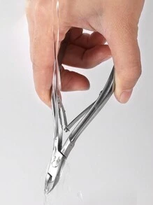 1入組不銹鋼表皮理髮剪死皮去除器工具腳趾指甲刀適合男士,女性,老年 - 銀色 - 查看 4