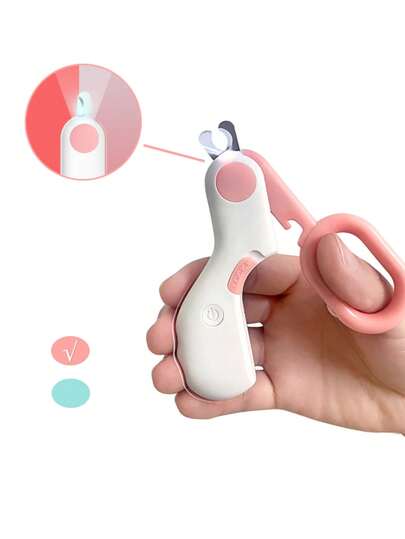 1入組LED狗狗指甲剪適用於中小體型狗貓切片機剪刀小狗指甲刀適用於貓狗狗美容爪剪刀寵物用品