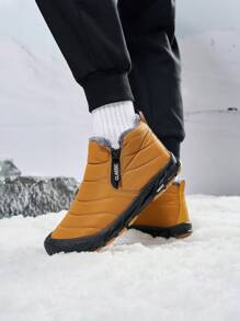 Chaussures De Travail Thermiques En Peluche Haute Densité Résistantes À L'usure D'hiver Pour Hommes