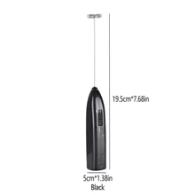 Stainless Steel Electric Handheld Drink Mixer, Coffee Stirrer, Milk & Egg Beater (battery Not Included) - Black - View 3