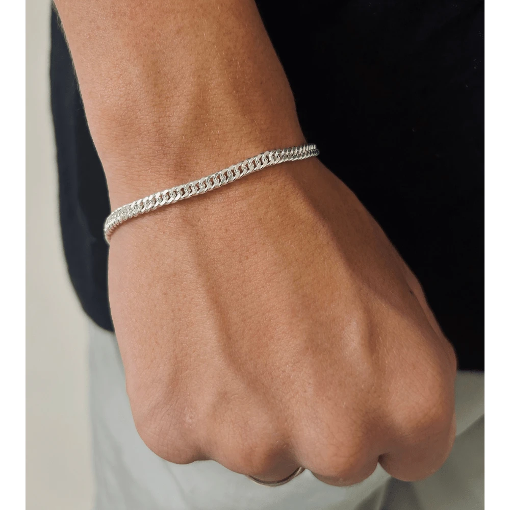 Men's String Bracelets - 銀色 - 查看 1