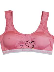 3 Bustiers With Removable Cups For Girls, Top, Training Bra, Variety Of Colors, Sent According To Availability
