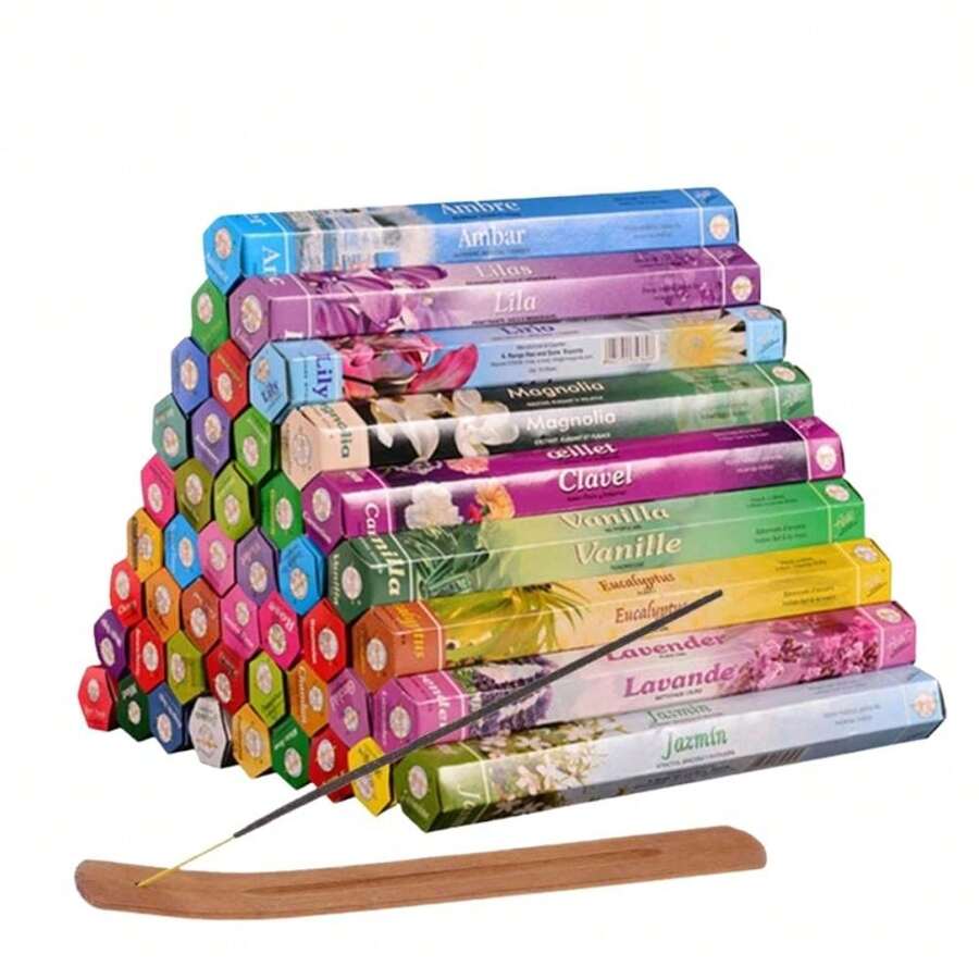 Kit Incenso Artesanal Natural Aromaterapia - 5 Caixas