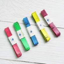 1pc Colorful Soft Tape Measure (1.5m) For Body Measuring, Sewing Tailor Cloth Ruler, Gift Measuring Tape - Multicolor - View 2