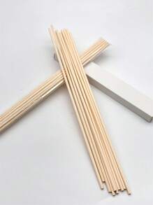 10 Stücke pro Set, verdickt auf 4mm und verlängert auf 30cm, Aromaöl-Diffuser Stäbchen, feuerfreie Aromaöl-Faser Stäbchen, Raumdufterfrischung - Holzfarbe - Übersicht 7