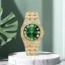 Maron Kele New Arrival Fashionable Quartz Watch With Diamond Inlay For Men - Gold - View 2