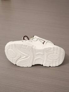 Giày Thể thao Nêm Nữ - Màu be - Xem 6