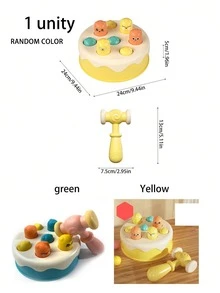 1 套男女通用蛋糕形状智力锻炼专注力亲子互动 WV 打地鼠玩具，适合日常使用学校、学生、文具、学校用品 - 彩色 - 查看 9