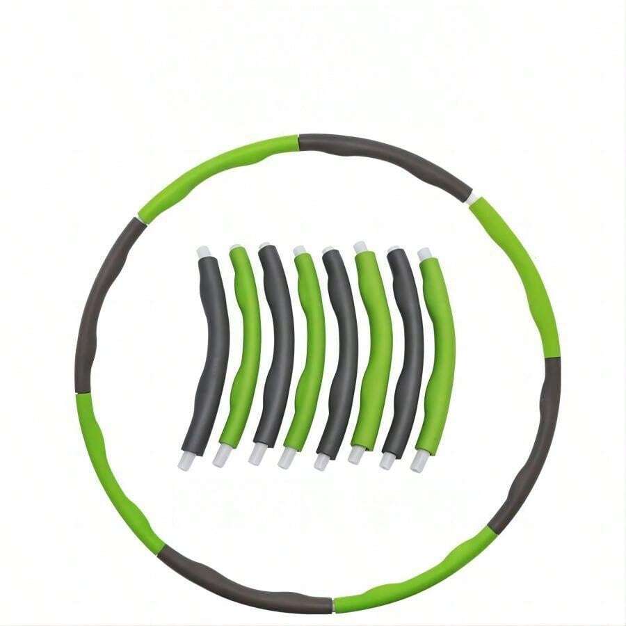 Aro de ejercicio desmontable y reforzado en 8 secciones - Verde - Verde - Ver 1