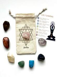 Set de Cuarzos Rolados 7 Chakras: Tu Camino hacia la Armonía de los Chakras - Multicolor - Ver 4