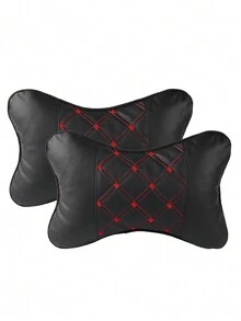 1入黑紅色汽車頸枕,汽車頸托,四季通用汽車座椅靠頭,辦公椅沙發床裝飾汽車頭部頸部支撐枕頭