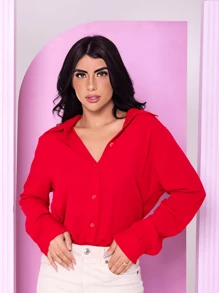 Women Blouses - Đỏ - Xem 1