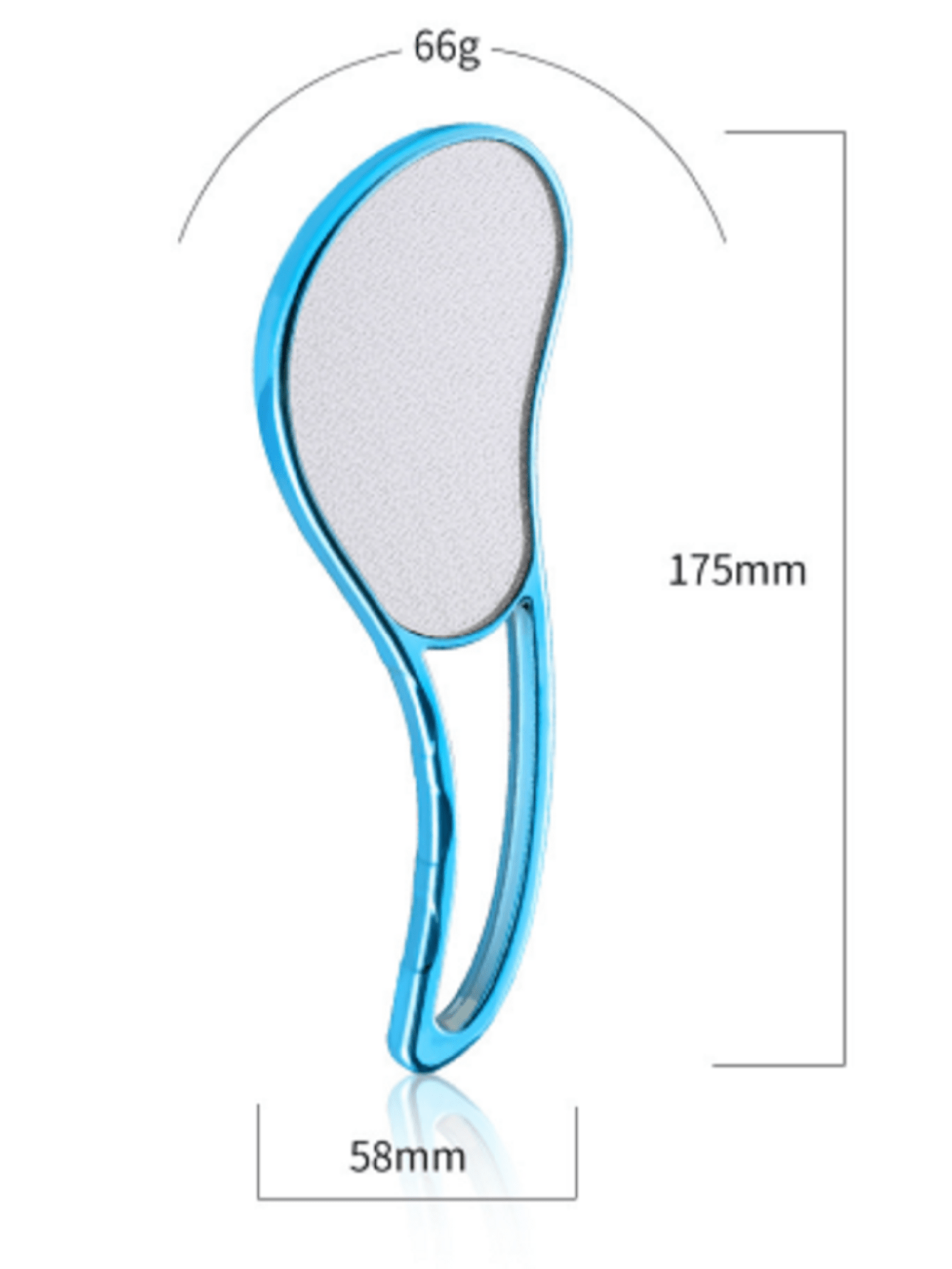 Threecolor Nano Glass Longhandled Foot File, Remove Dead Skin