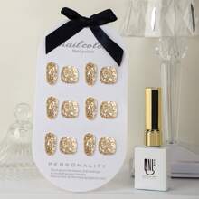 Esmalte De Uñas En Gel Rs Nail Reflective Glitter, 9g De Purpurina Holográfica De Invierno Aotoñal, Brillo De Diamante, Plata, Oro, Led Uv, Manicura Remojable Para Mujer Y Niñas