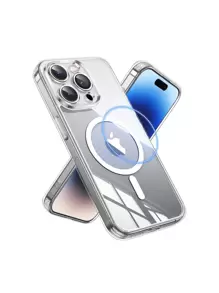 Funda transparente rígida con Aro Magnético para Celulares iPhone - iPhone 15 Pro Max - Ver 1
