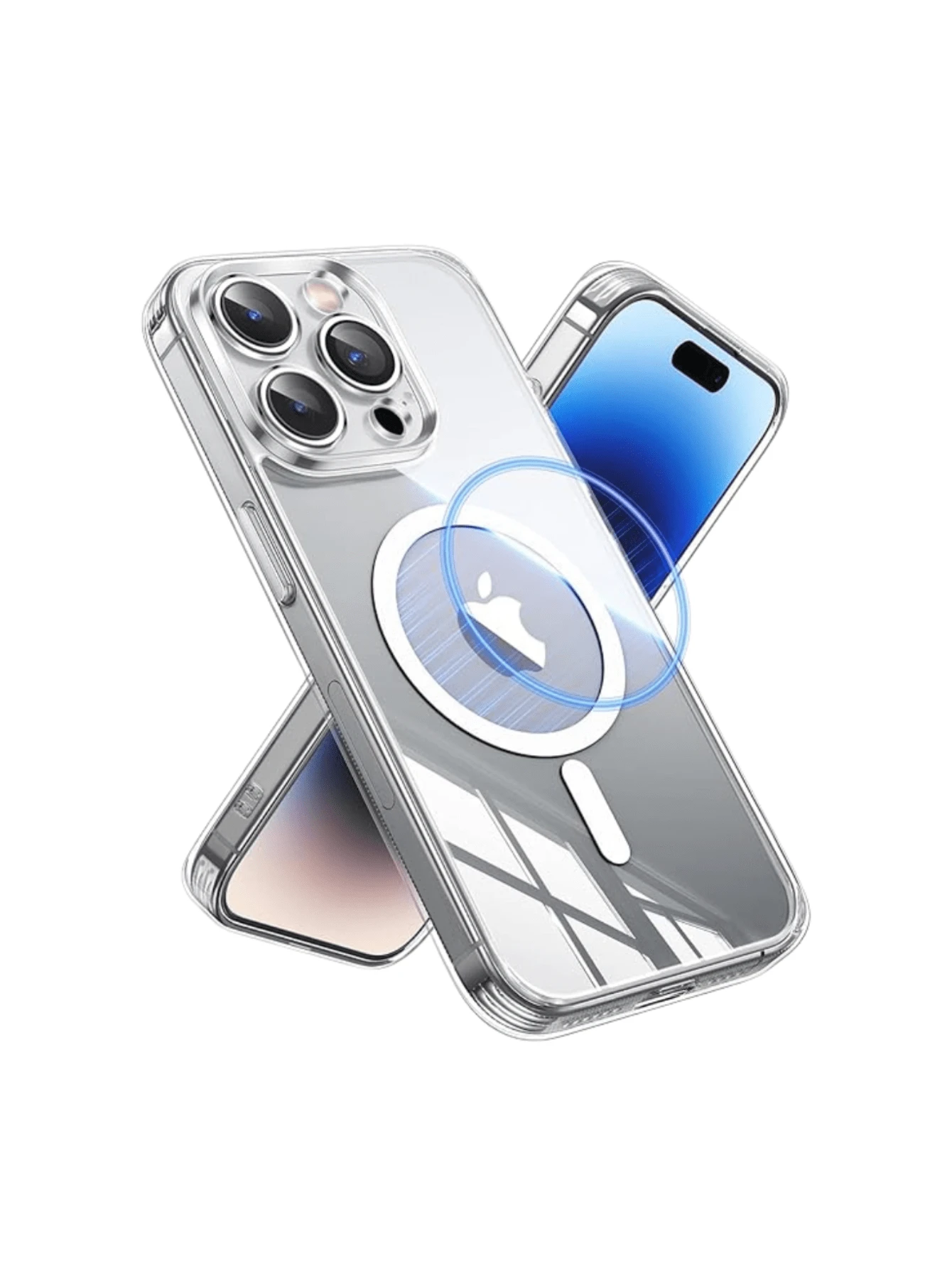 Funda transparente rígida con Aro Magnético para Celulares iPhone - iPhone 15 Pro Max - Ver 1