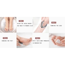 手持水晶玻璃脫毛器適合女士,無痛脫毛工具 - 銀色 - 查看 4