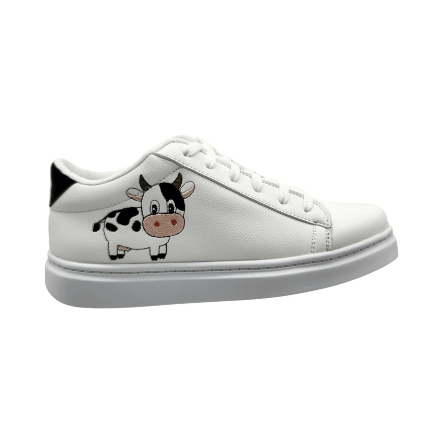 Tenis Bordados de Vaquita - Blanco - Ver 1