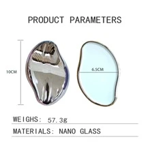 手持水晶玻璃脫毛器適合女士,無痛脫毛工具 - 銀色 - 查看 5