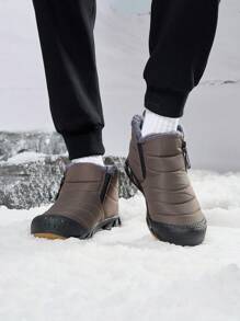 Chaussures De Travail Résistantes À L'usure, Épaissies Et Chaudes Pour L'hiver
