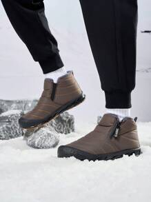 Chaussures De Travail Résistantes À L'usure, Épaissies Et Chaudes Pour L'hiver