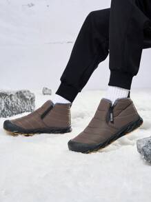 Chaussures De Travail Résistantes À L'usure, Épaissies Et Chaudes Pour L'hiver