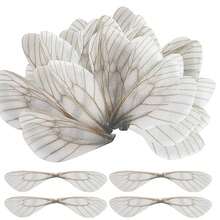 70入組蜻蜓翅膀吊墜,妖精派對巧克力裝飾,diy耳環項鍊,鑰匙扣,家居裝飾 - 翅膀 - 查看 3