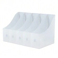 White Transparent Document Storage Box - White - View 1