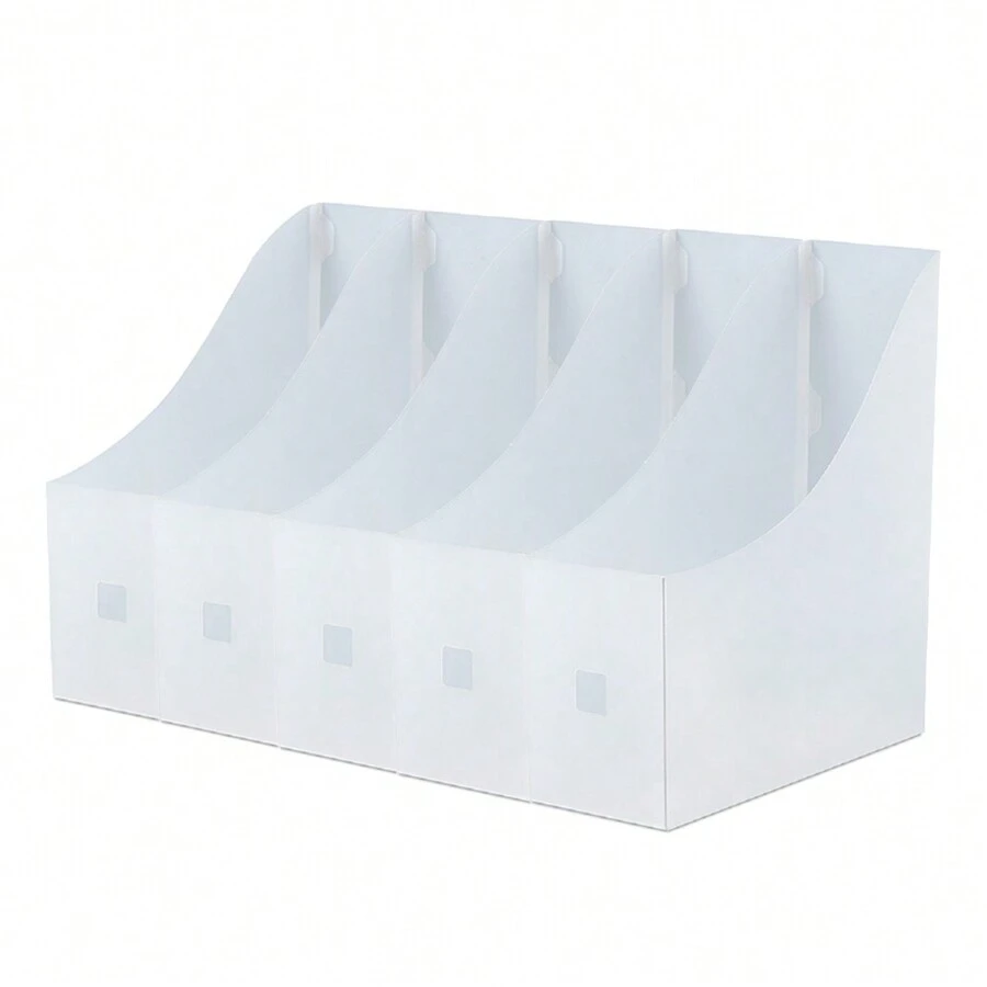 White Transparent Document Storage Box - White - View 1